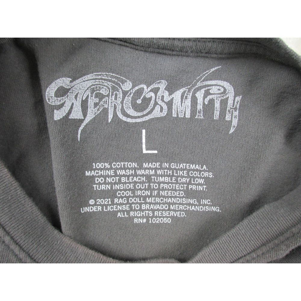 Aerosmith Shirt Womens Large Gray Get Your Wings Concert Pop Rock Music Ladies* - Picture 10 of 10